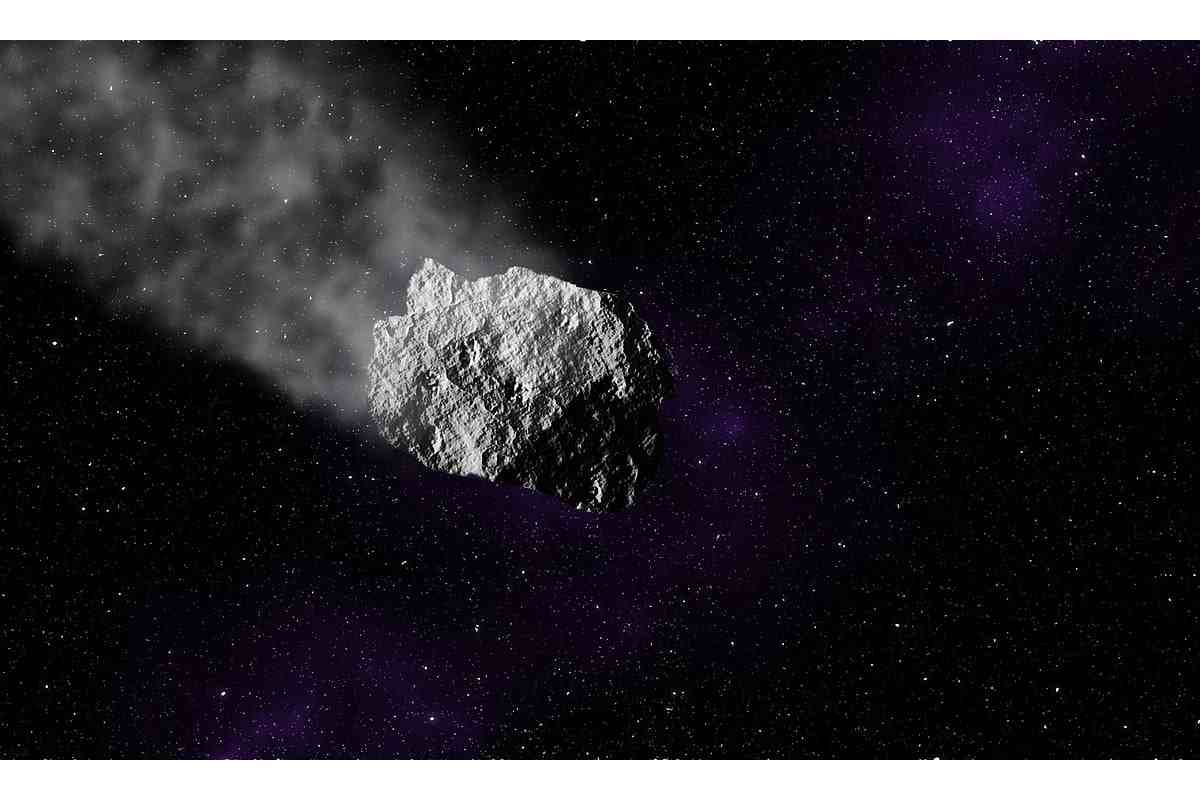 Un asteroide in movimento nella galassia