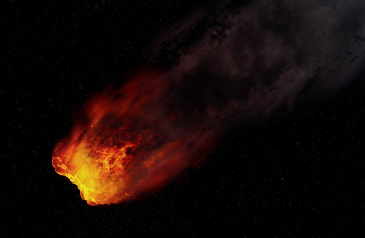 Un meteorite infuocato nella galassia