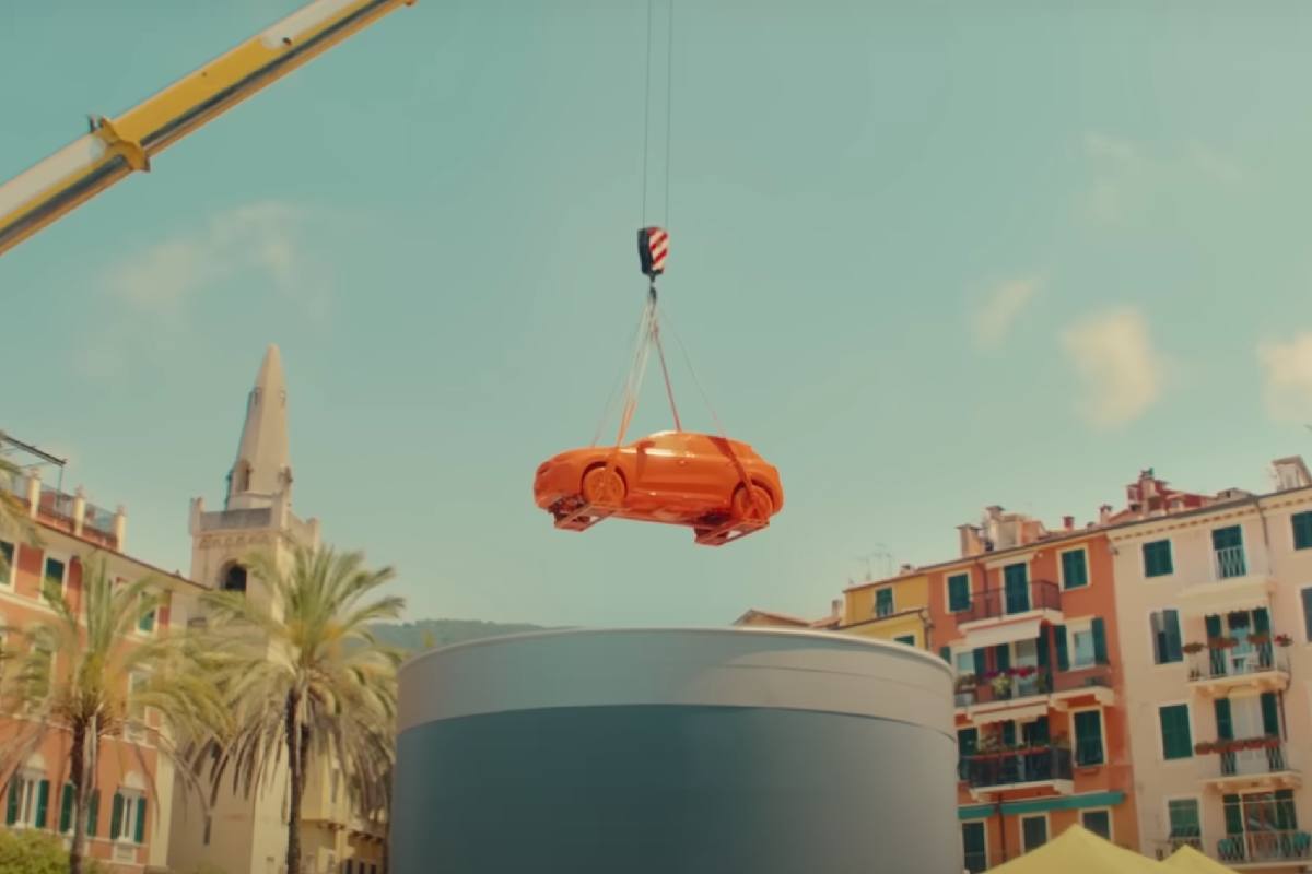 Spot Fiat sulla nuova gamma di colori a Lerici, in Liguria