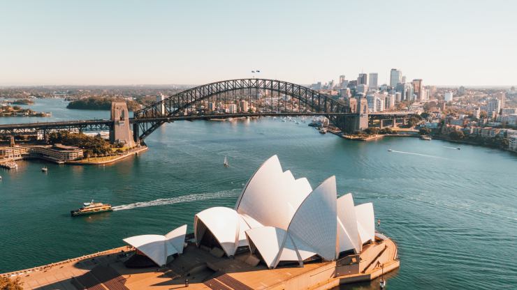 Sydney in Australia vista dall'alto