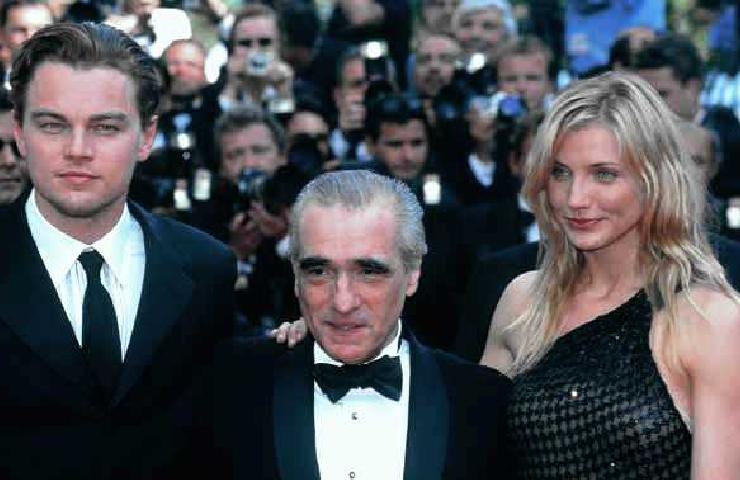 Leonardo DiCaprio, Martin Scorsese e Cameron Diaz al Festival di Cannes 2002
