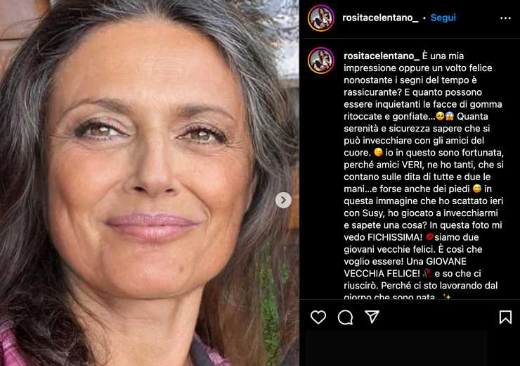 Rosita Celentano al naturale