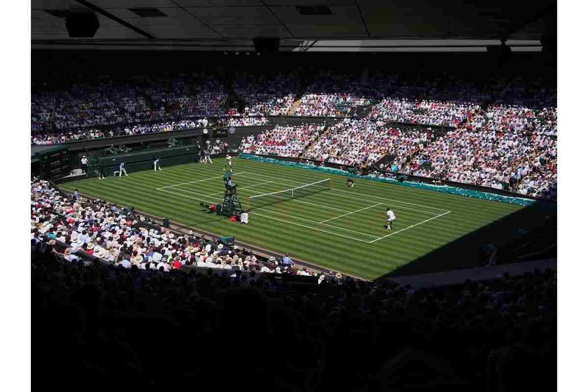 Veduta del campo centrale del torneo di Wimbledon