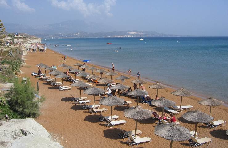 Xi Beach nell'isola di Cefalonia, in Grecia