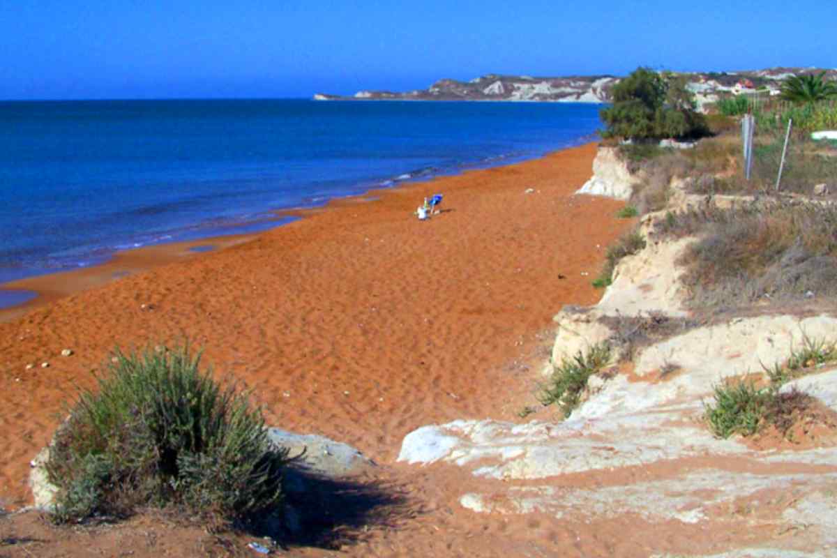 Xi Beach nell'isola di Cefalonia, in Grecia