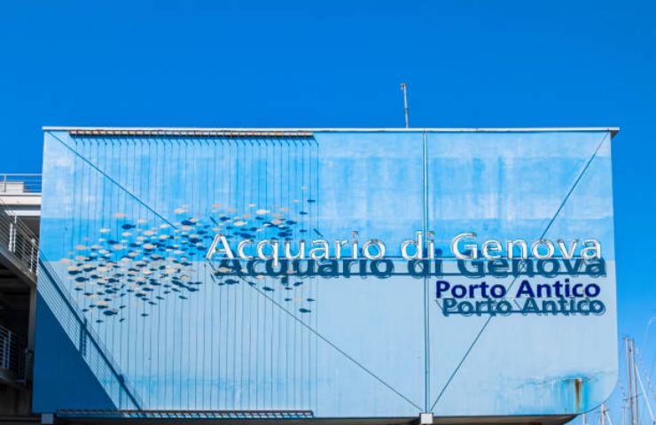 Foto dall'esterno dell'Acquario di Genova