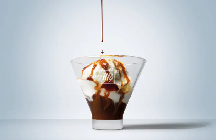 Affogato al caffè: combinazione di quest'ultimo e il gelato alla vaniglia