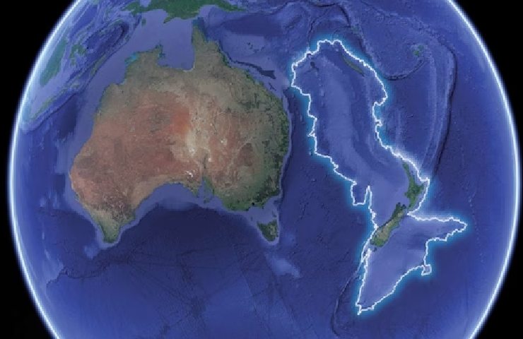 La probabile collocazione della Zealandia